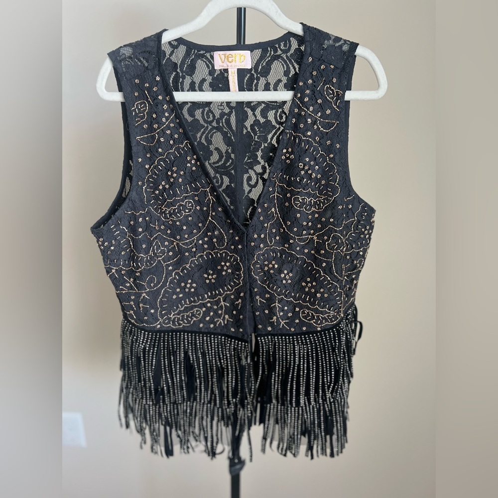 Anthropologie x Verb by Pallavi Singhee Beaded Vest